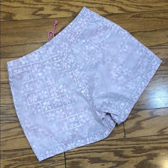 𝅺BLANC Noir Nylon Floral Swim Board Shorts Sz S - Picture 5 of 9